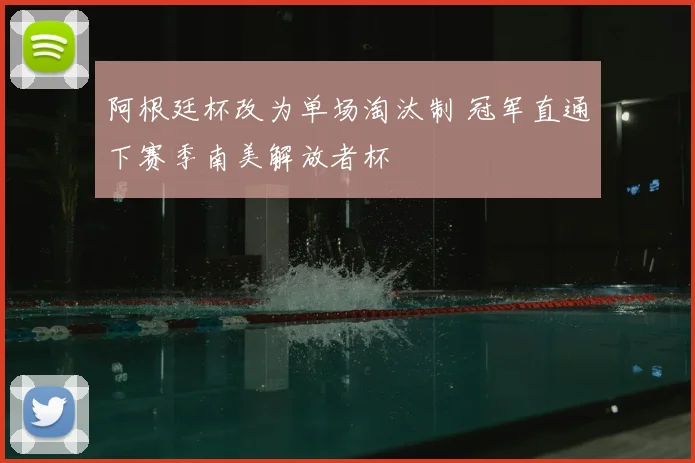 阿根廷杯改为单场淘汰制 冠军直通下赛季南美解放者杯